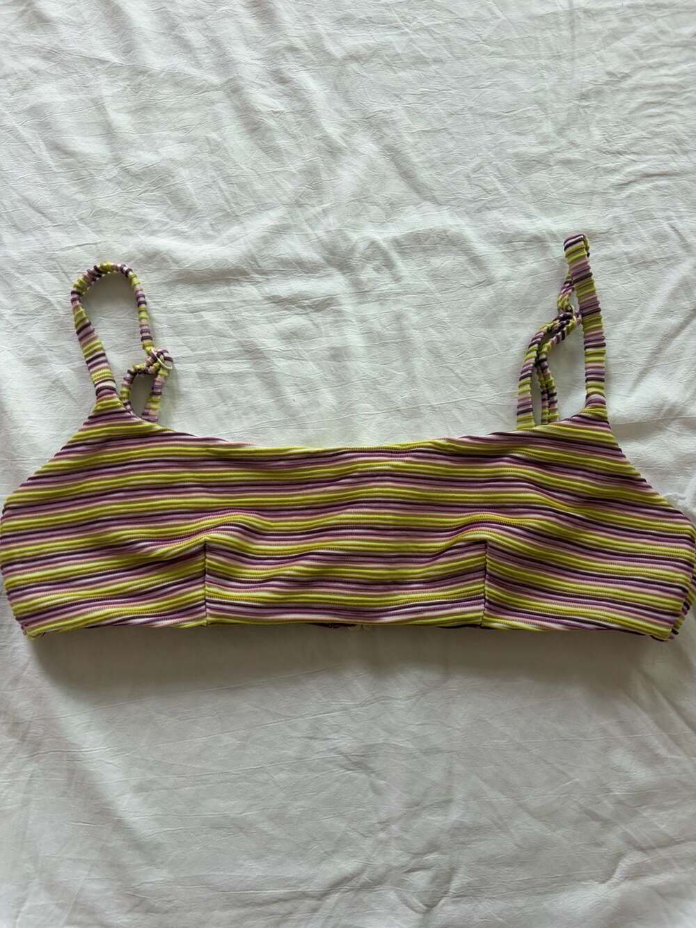 RVCA Bondi Stripe Crop Bikini Top